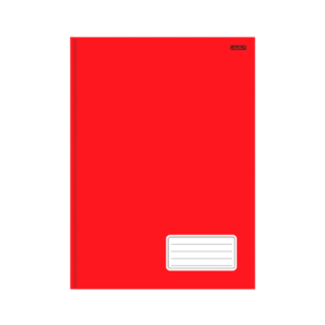 Caderno Brochura 48 Folhas Tamanho 1/4 São Domingos Vermelho