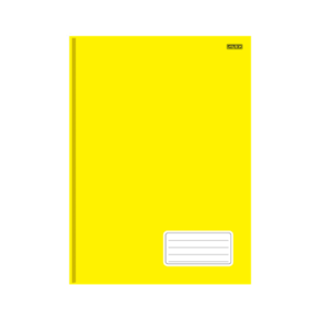 Caderno Brochura 48 Fls Tamanho 1/4 São Domingos Amarelo