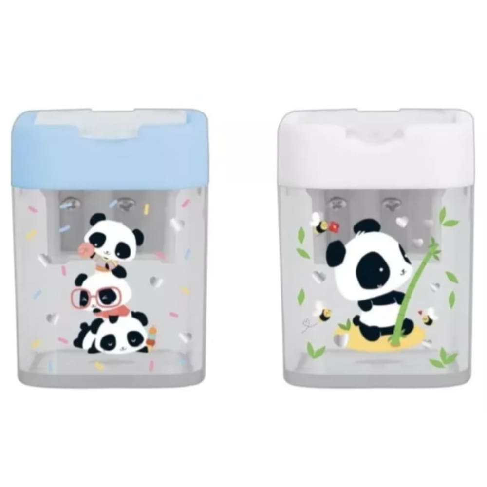 Apontador 2 Furos com Depósito Panda - Tilibra
