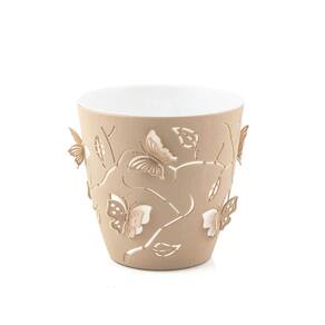 Vaso de Flores Plantas Cachepot 3D Floreira de Mesa Decor 700ml Plasvale Pequeno Borboletas