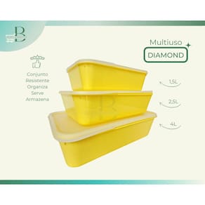 Kit 03 Vasilhas Tamanho Diferentes Resistentes