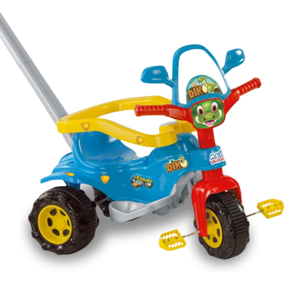 Triciclo Motoca Infantil Tico Tico Pets com Haste Removível