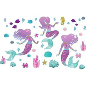 Kit Painel Impresso Sereia 40 Peças