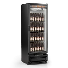 Refrigerador de Bebidas Gelopar Vertical 410 Litros Preto 220V GRBA-400