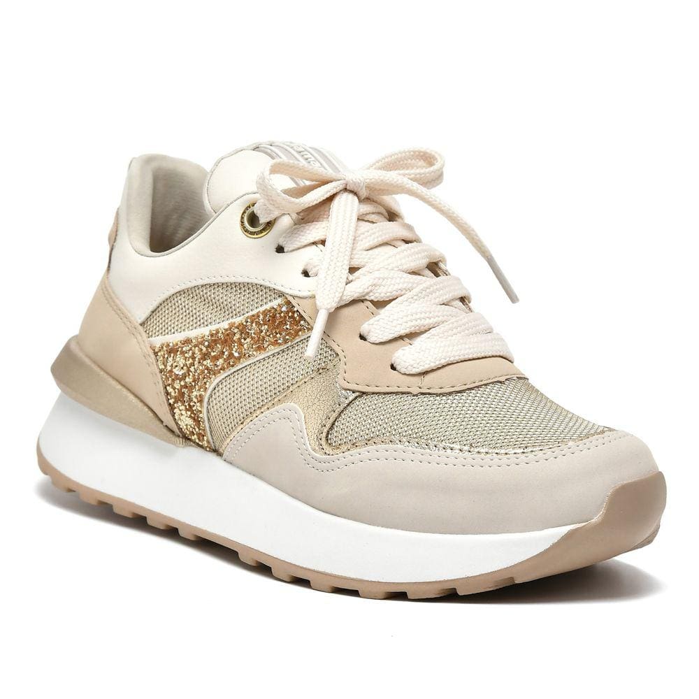 Tênis Feminino Sneaker Via Marte Jogging Maxi Glitter 23-12205
