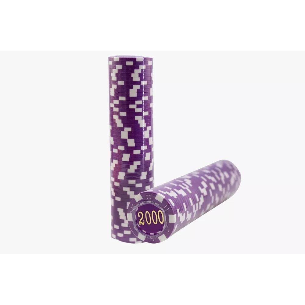 Kit Ficha De Poker Com 50 Fichas Numeradas - 40MM ABS