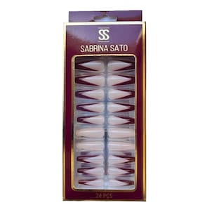 Sabrina Sato Unhas Postiças Autocolantes Decoradas Formato Bailarina Ss2372-5 Com 24
