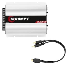 Módulo Taramps TS800x4 2 Ohms + Cabo Y 2 Machos / 1 Fêmea