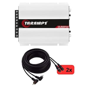 Módulo Taramps TS800x4 2 Ohms + 2 Cabos RCA 5 Metros