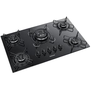 Fogão Cooktop 5 Bocas à Gás Itatiaia Essencial Vidro Tripla Chama 127v / 220v
