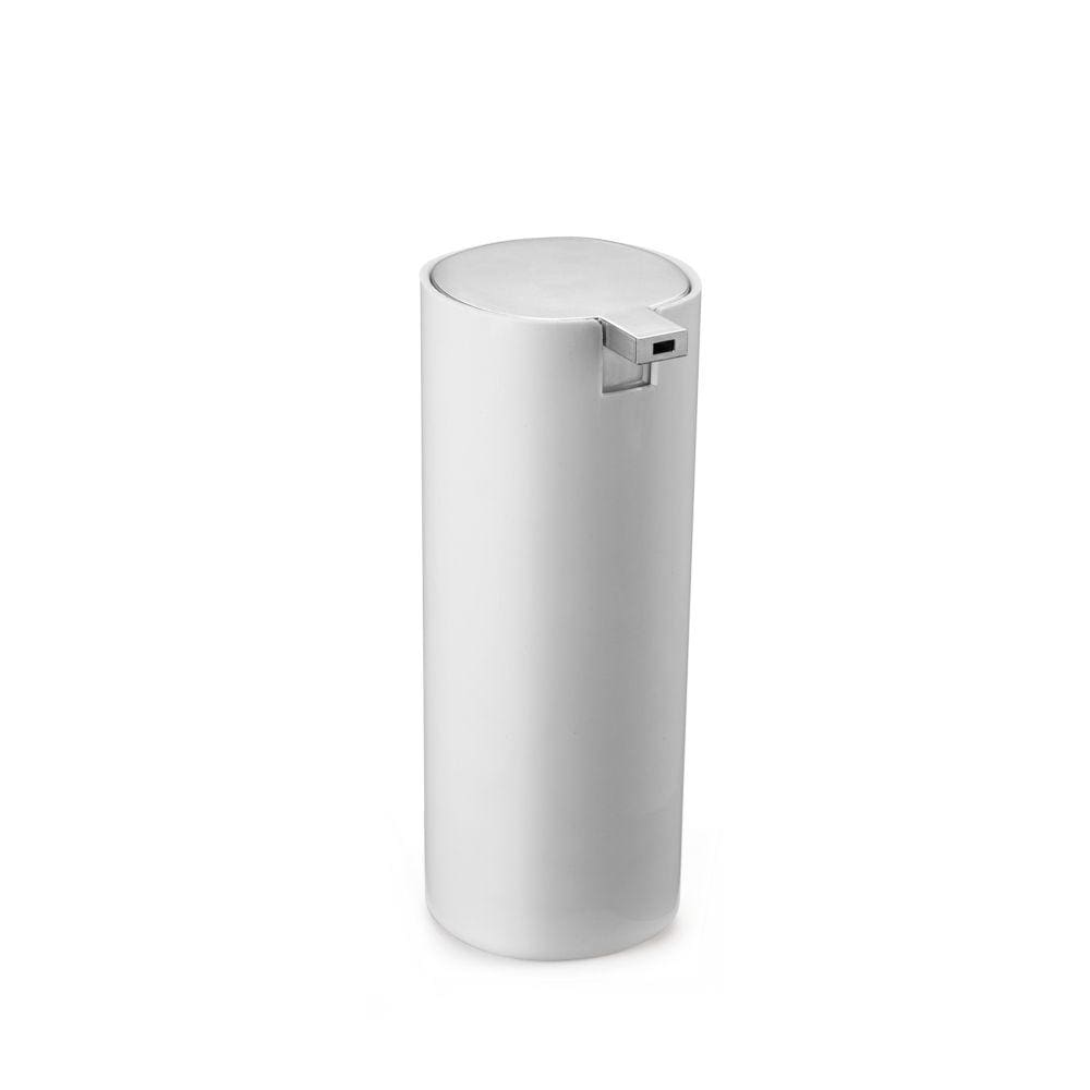 Dispenser Para Detergente Moderno Branco/Cromado Fosco Arthi