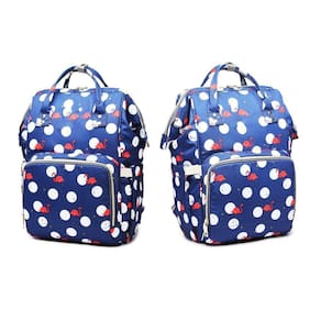 Mochila Maternidade Bebe Bolsa Azul Multifuncional