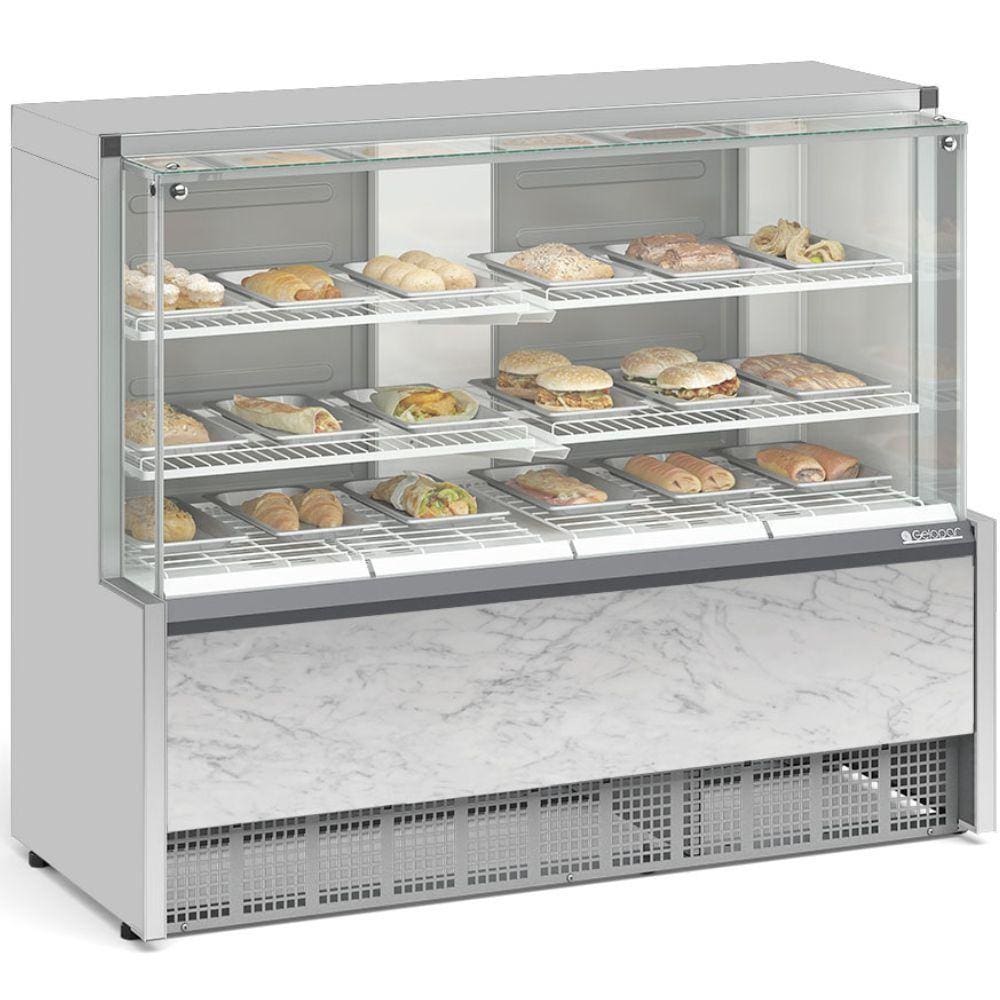 Vitrine Estufa Aurora com bandejas MEQA140RBR Gelopar