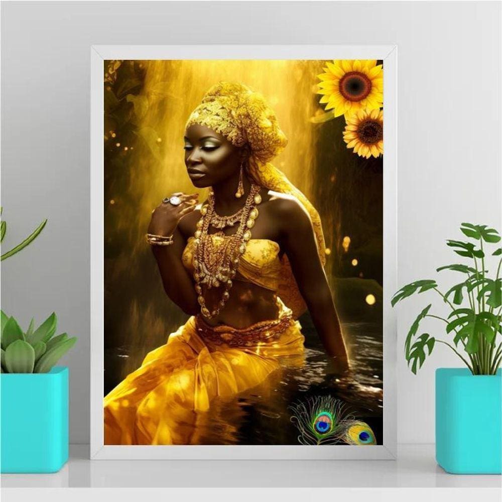 Quadro Decorativo Fotografia Oxum 24X18Cm