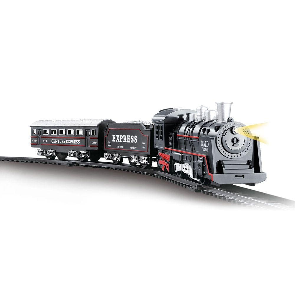 Trem locomotiva solta fumaça brinquedo 