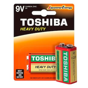 Bateria 9V Zinco Toshiba 6F22KG