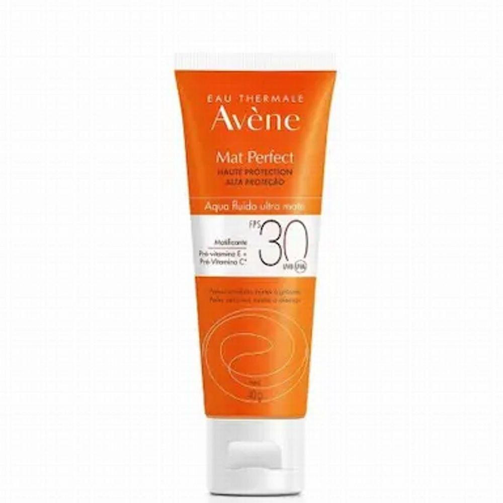 Protetor Solar Facial Avène Mat Perfect Aqua-Fluido FPS30 ,40g