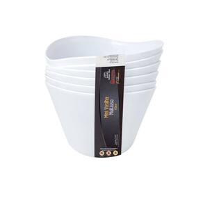 Conjunto De Mini Vasilhas Potes Para Alimentos 350Ml Branco