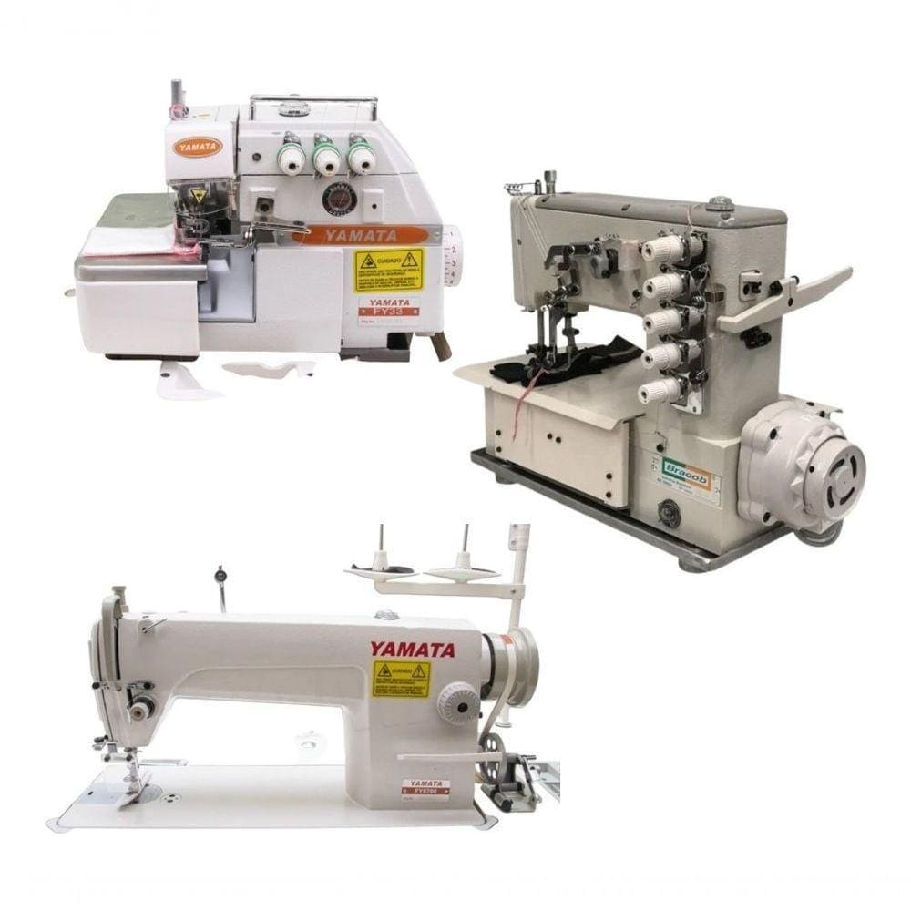 Kit Reta+Overlock + Galoneira Industriais