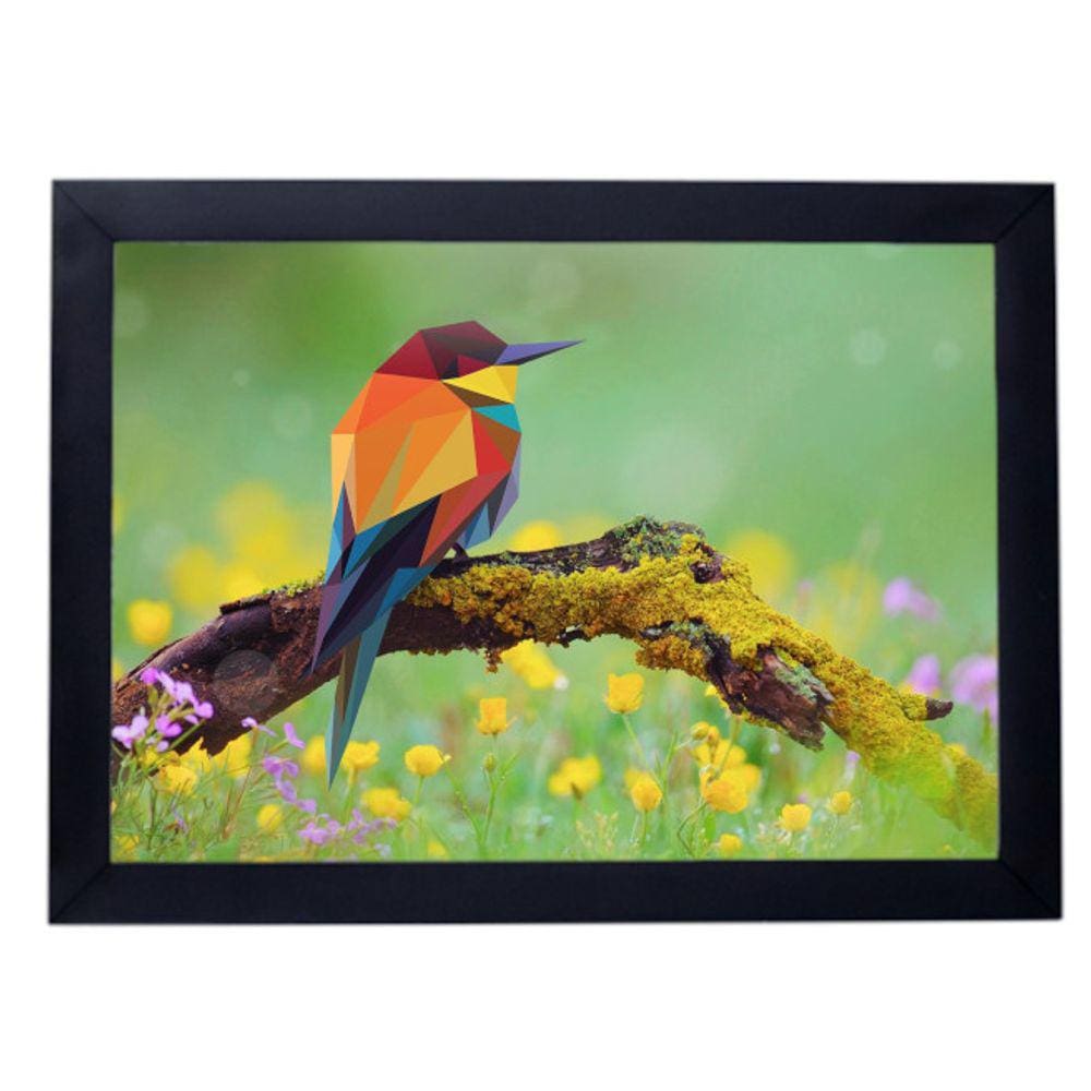 Quadro decorativo quarto sala escritório pássaro P8437