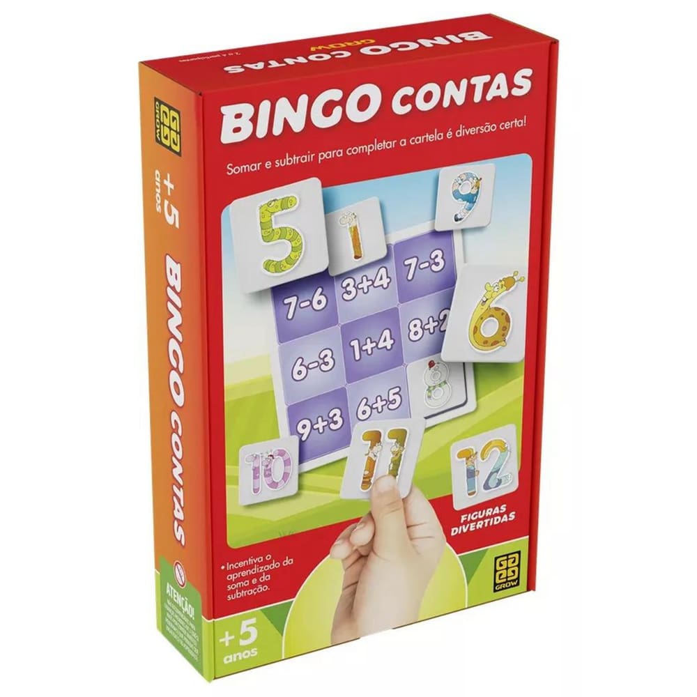 Jogo de Tabuleiro Bingo Contas - Grow