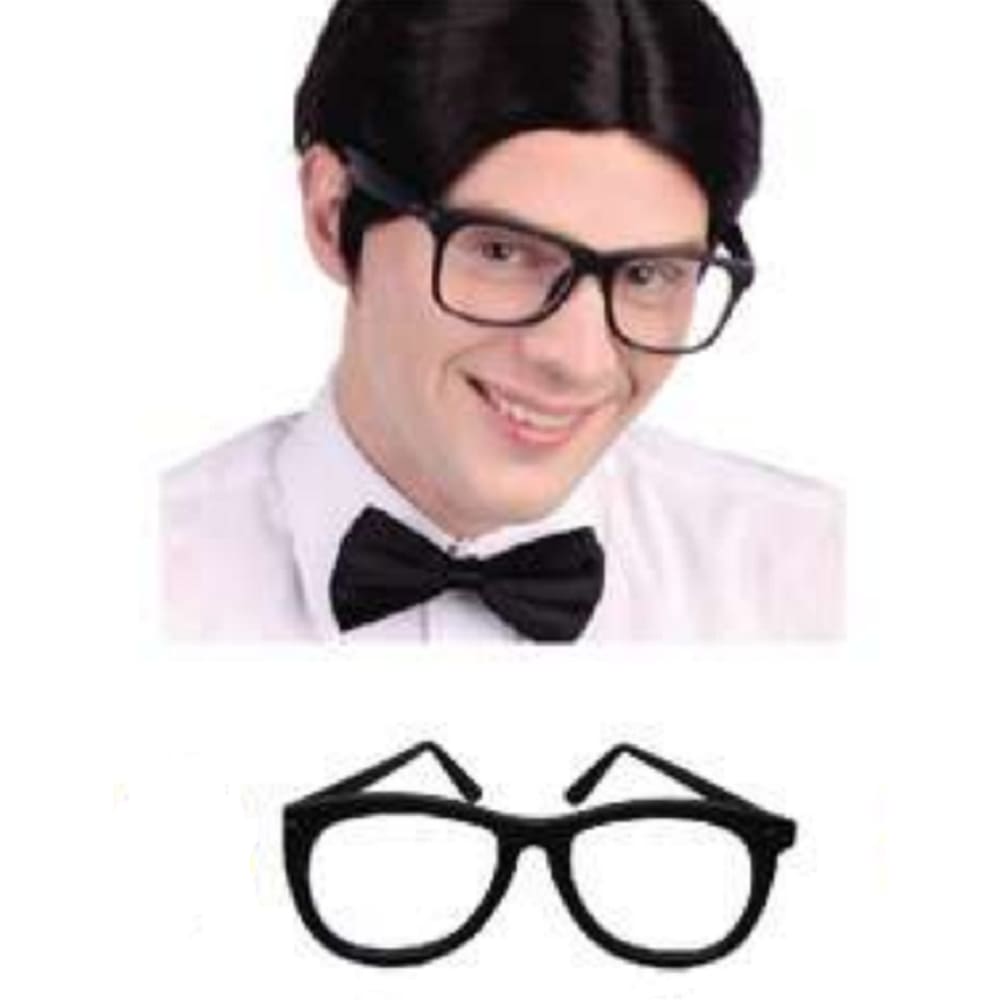 Kit Nerd Black C/ Óculos e Gravata Carnaval Festas Eventos