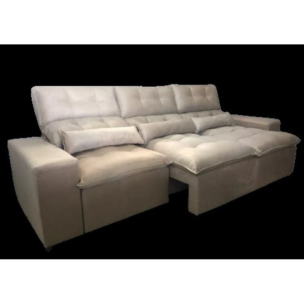 Sofá Retrátil e Reclinável 2.10 Metros 3 Módulos