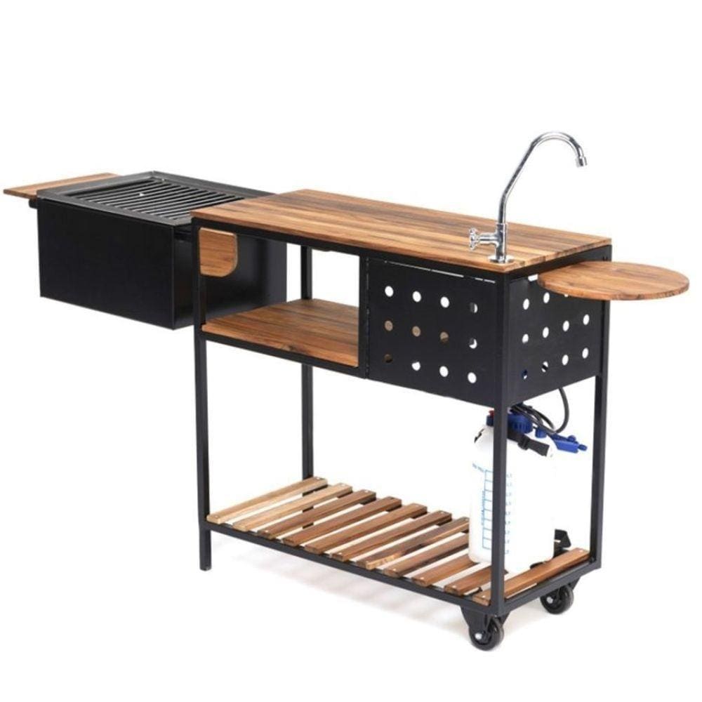 Churrasqueira Móvel Com Torneira (b-grill Cp 47)