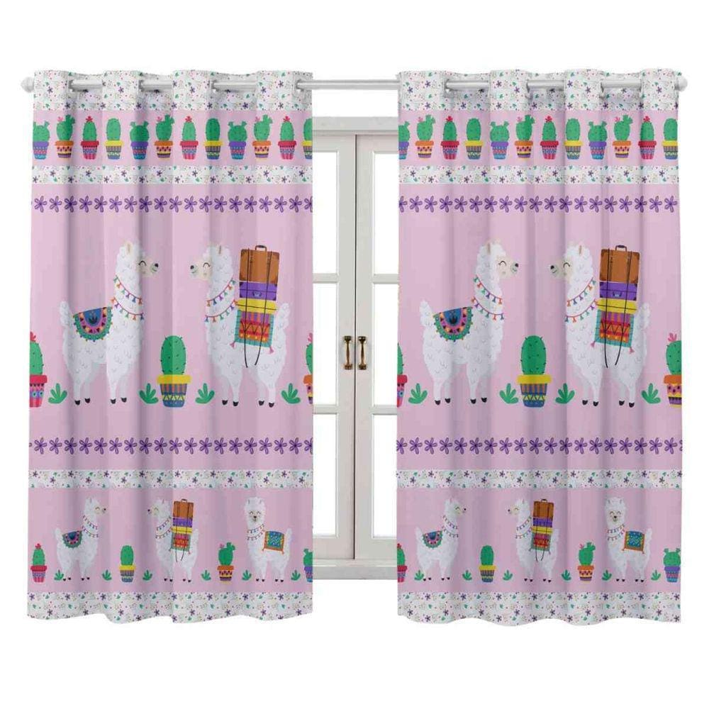Cortina Para Quarto Teen 2.00 X 1.50 Lhama