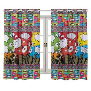Cortina Infantil 2,00X1,50 Para Meninos E Meninas Quadrinhos