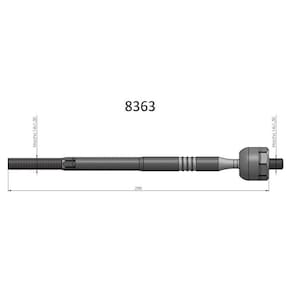 Barra Axial Gol Voyage G5 Saveiro G5 Bortec