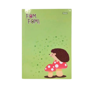 Caderno Brochura Pequeno 1/4 Capa Dura Foroni Fom Fom Verde