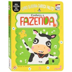 Livro Quebra Cabeça Palito Conheça A Fazenda