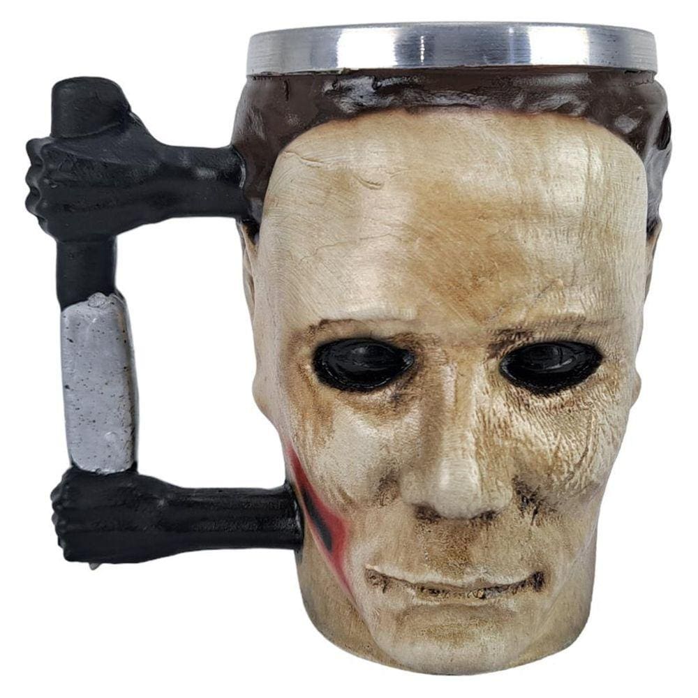 Caneca Cerveja Chopp 3D Halloween Michael Myers Coleção