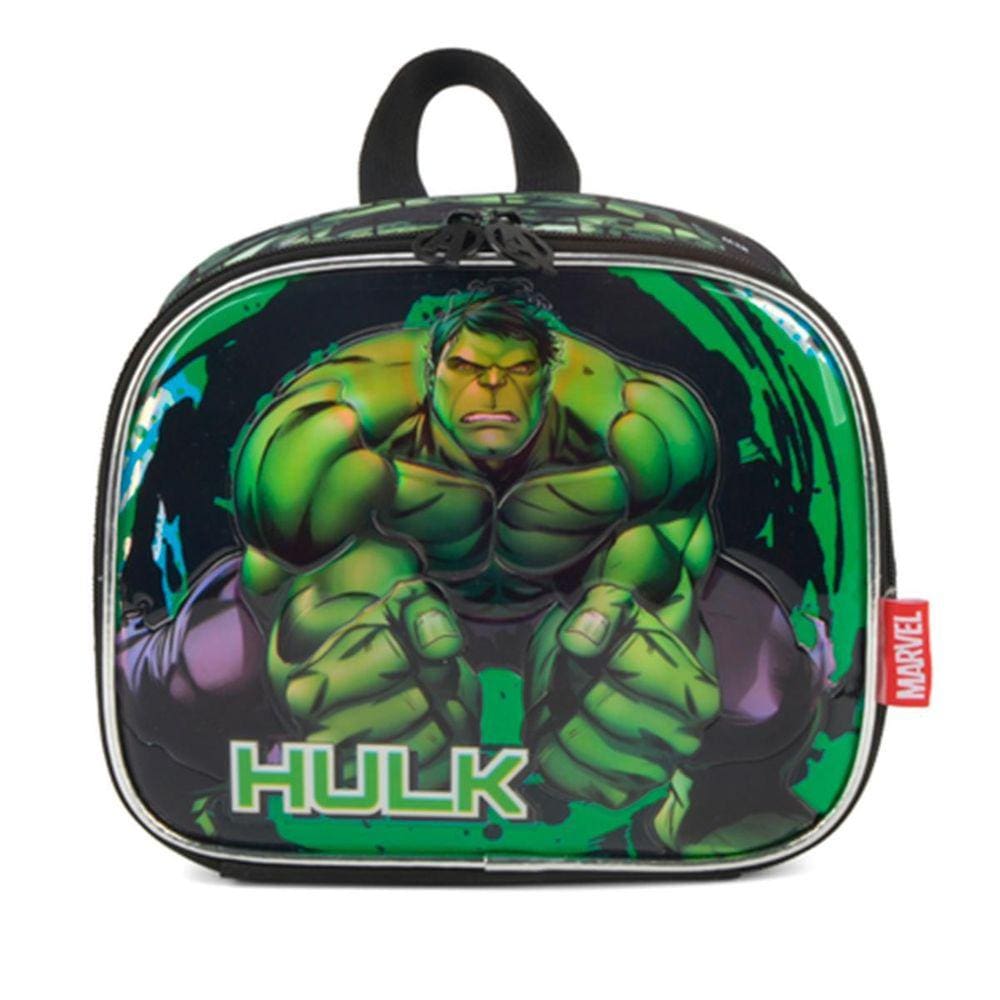 Lancheira Térmica Infantil Hulk Avengers Verde - Luxcel