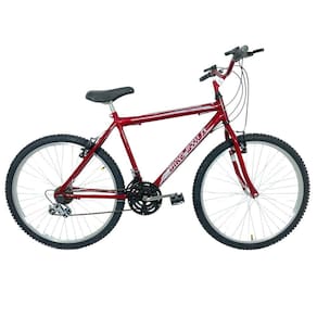 Bicicleta Passeio 18 Marchas Aro 26 Masculina Vermelho