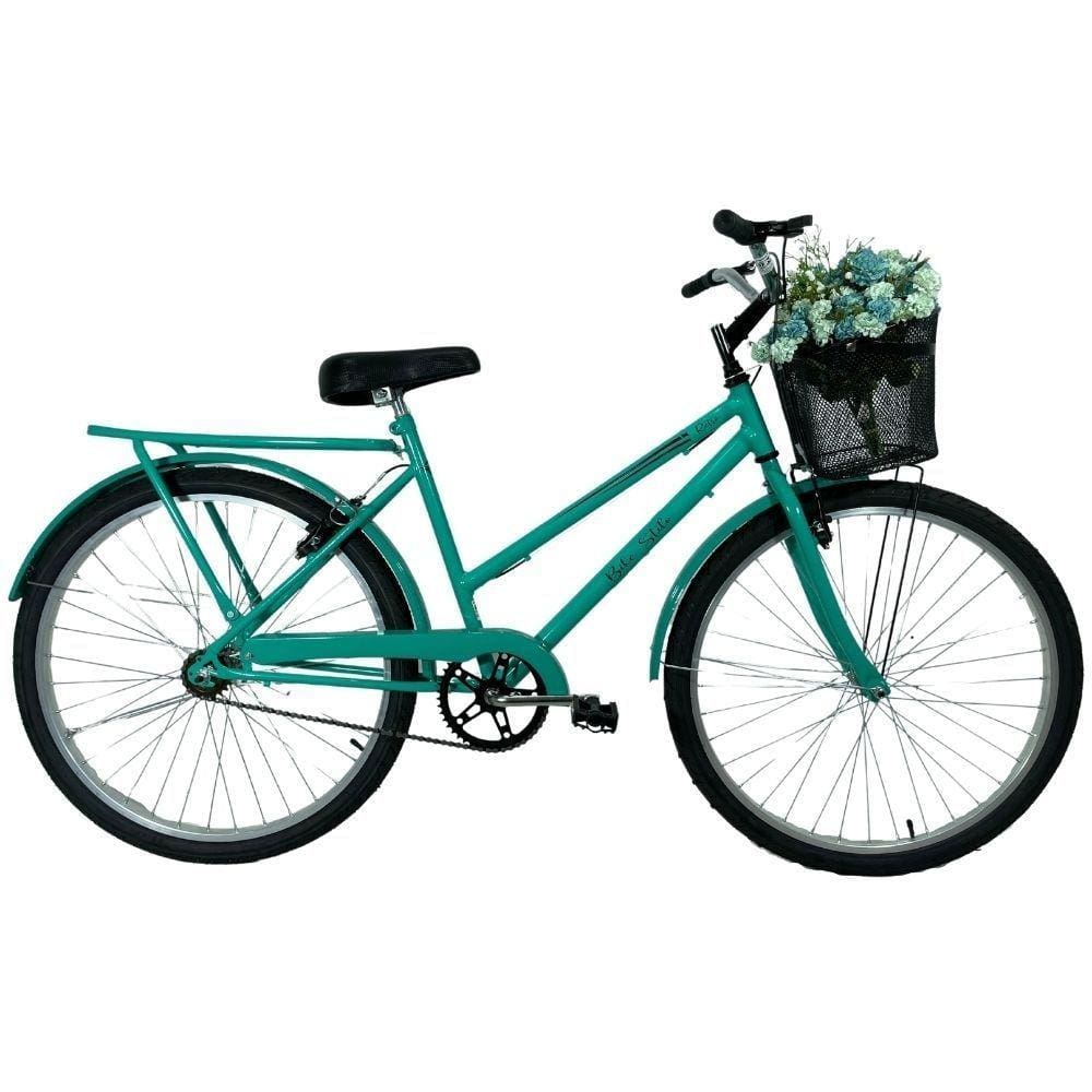 Bicicleta Retrô Aro 26 Freio V-Brake Cesta Anis