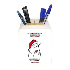 Organizador de Mesa Iluminado Presente de Natal
