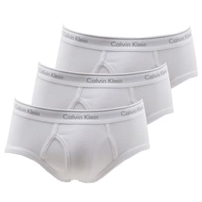 Kit c/3 Cuecas Calvin Klein Brief Cotton Rib Branca NB3999