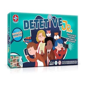 Jogo de Tabuleiro Detetive Jr. Descubra Quem Sumiu Estrela