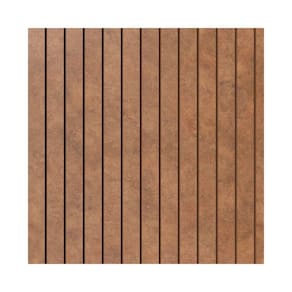 Painel Ripado Eva Laminado Autocolante 10cm Urban Plus Metro M² Bronze Com Textura Amadeirado