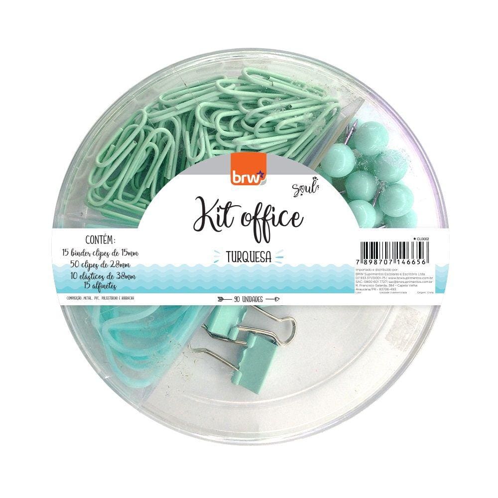 Kit Office Prendedores Donuts - BRW - Clipes/Binders/Alfinetes/Elásticos