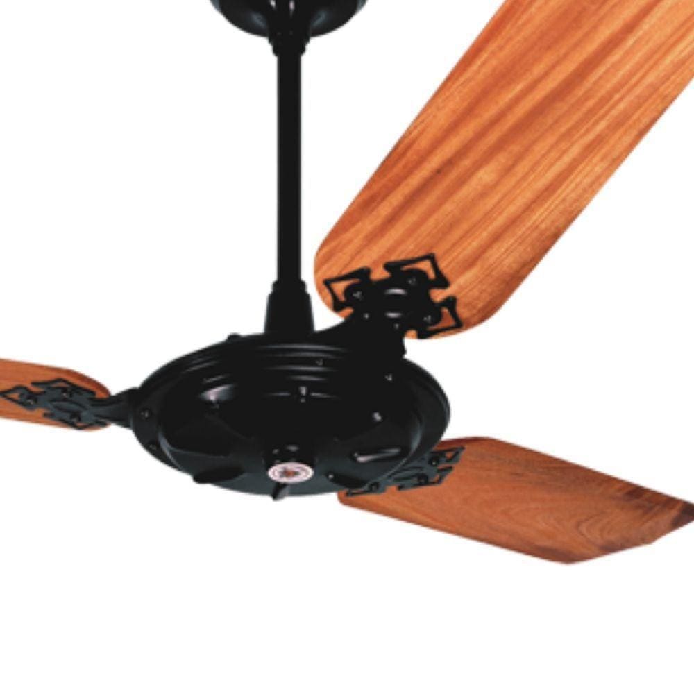 Ventilador De Teto Venti-delta New Max 3 Pás Mogno E Preto 220v