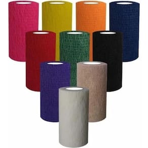 Bandagem Elástica Atadura Flexível 10Cm -1 Unidade Laranja