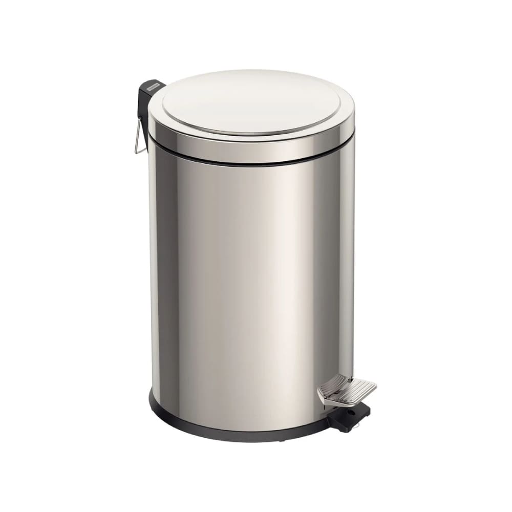 Lixeira Inox Com Pedal Tramontina Com Acabamento Polido E Balde Interno Removível 20 L