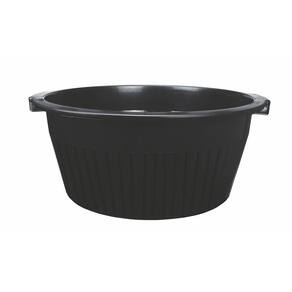 Bacia Cesto Frisada Multiuso 11 Litros Simples Preta