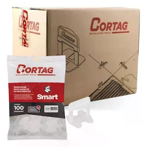 Espaçador Nivelador Smart Porcelanato 1,0mm Cortag Caixa C/ 500 Peças