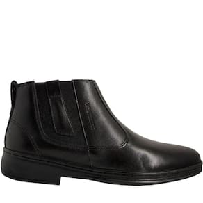 Botina Social Masculina em Couro Leve Comfort Air Tech Leve Terapia 43106