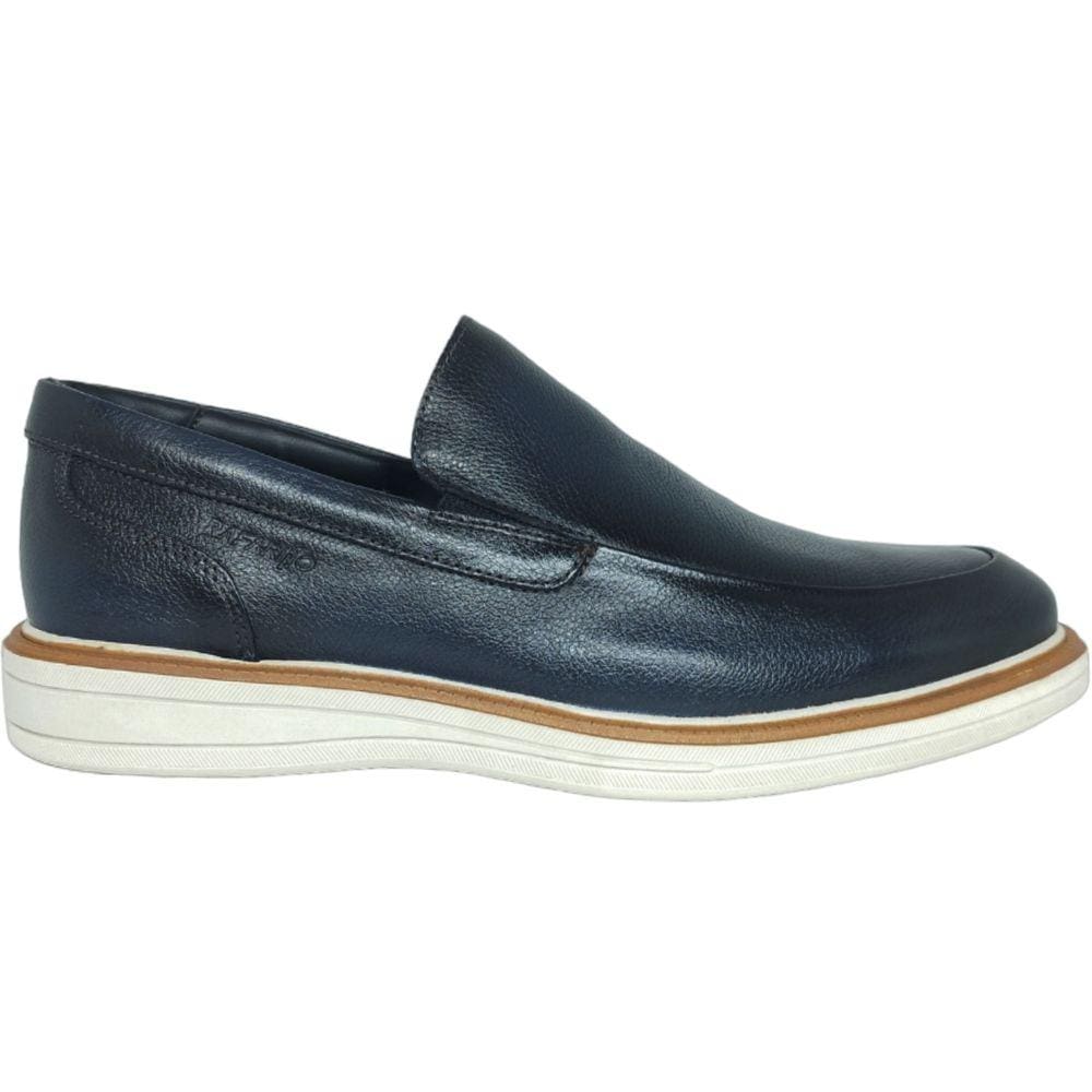 Sapato Masculino Esporte Iate Casual em Couro Calce Fácil Rafarillo 99002