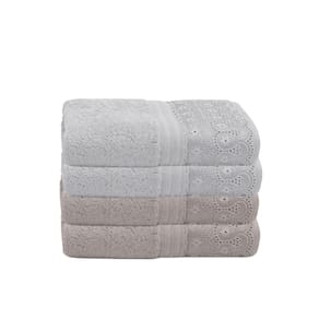 Kit Toalha De Mão Fio Egípcio Buettner 4pç Lavabo Renascença